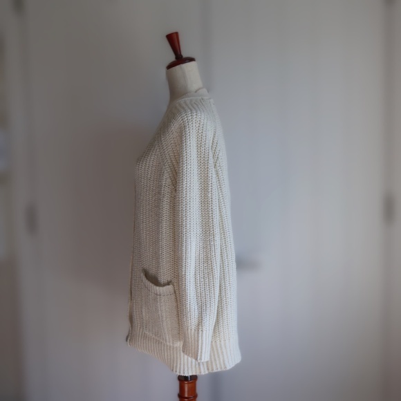 Able Cristina Boyfriend Cardigan Womens XL Cream Closet Staple Coastal - Picture 6 of 10